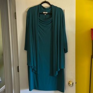 Dress Barn Dress with attached jacket Sz 20